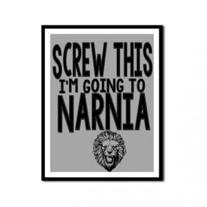 Chronicles of Narnia CS Lewis Book Lover Posters Funny Quotes Aslan on ...
