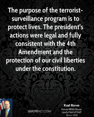 The purpose of the terrorist-surveillance program is to protect lives ...
