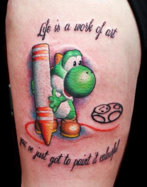 11 Yoshi tattoos that will make you stick your tongue out in delight