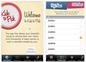 Kick To Pick Apple App: Let Unborn Babies Choose Their Name