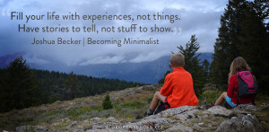 Fill Your Life with Experiences Not Things | Hikers Resting Photo