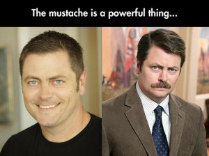 Ron Swanson Before Mustache