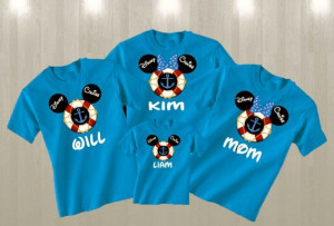 Disney Cruise Family Vacation T-Shirts (Family of 3) on Etsy, $48.99
