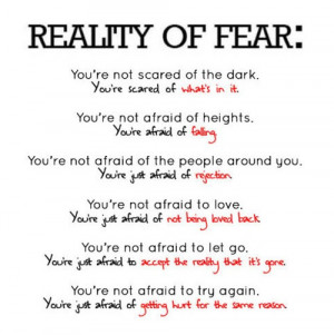 reality of fear