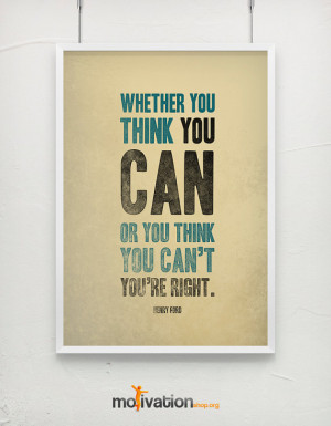 Henry Ford best quote - Motivational print