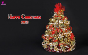 Happy Merry Christmas Beautiful Christmas Tree 3D Wishes Photo Happy ...