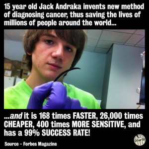 15 Year Old Teen Invents A Revolutionary New Method Of Cancer ...