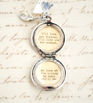 ... Locket - Antique Silver - Women's Lockets - Quote Lockets - Mom and Me