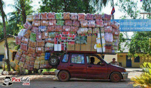 Car Truck Funny Overload