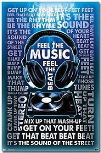... MUSIC-INSPIRATIONAL-QUOTES-LYRICS-POSTER-NEW-22x34-FAST-FREE-SHIPPING