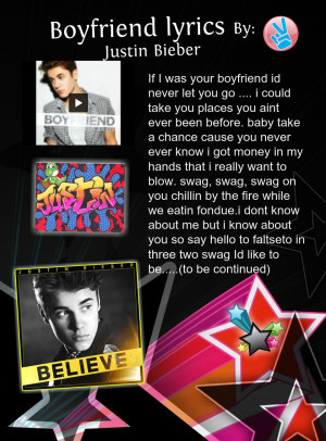 Justin Bieber Song Lyrics Boyfriend Boyfriend by justin bieber