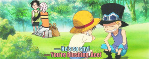 One Piece Favorites : Ace gets nervous in front of Makino