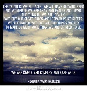 Sabrina ward harrison quotes