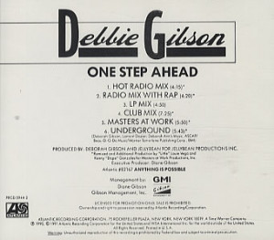 Debbie Gibson One Step Ahead USA 5