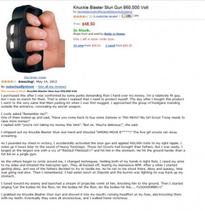 knuckle blaster stun gun review