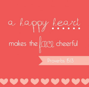 happy heart makes the face cheerful