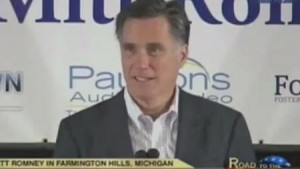 Cadillacs While giving an economic policy address in Michigan, Romney ...