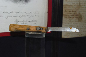 ... knife purportedly used by Davy Crockett during the Battle of the Alamo