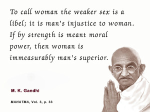 Mahatma Gandhi Quotes Woman