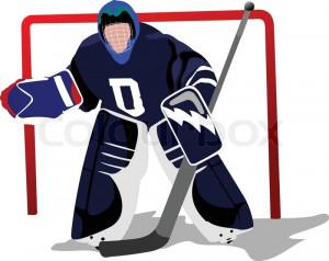 Ice Hockey Players Colored