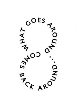 around, comes around goes around, karma, quote, quotes, typography ...