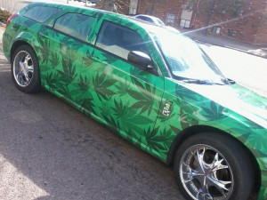 Pot Leaf Car