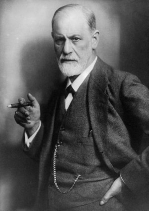 Sigmund Freud, a psychiatrist who came up with the theory of the ...