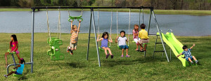 Welcome to the Flexible Flyer Swing Set Collection