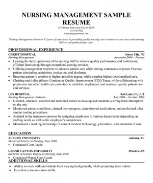 Nursing Resume Samples