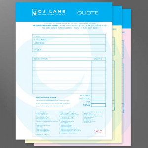 Invoice Books can be designed to be duplicate, triplicate or more ...