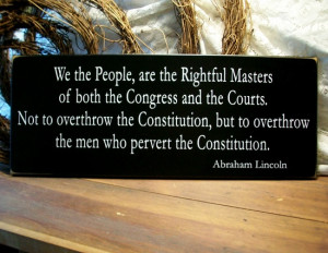 Abraham Lincoln on the Constitution