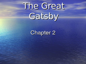 The Great Gatsby Chapter 2 screenshot