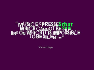 What music expresses quote