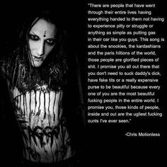 Chris Motionless Motionless in White quote More