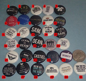 Supernatural-TV-show-Quotes-inspired-1-Pinback-Pins-Button-Dean-Sam ...