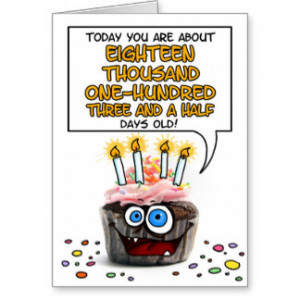 Happy Birthday Cupcake - 49 years old Greeting Card