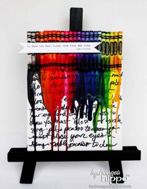 Crayon Canvas Art – featuring Picasso