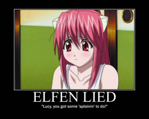 anime elfen lied character lucy quote i love lucy