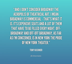 Quotes About Broadway