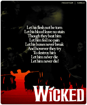 wicked lyrics no good deed