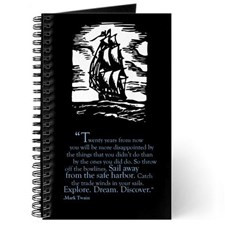 Mark Twain Inspirational Quote Journal for