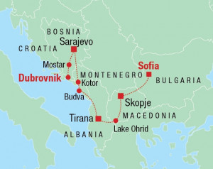 Dubrovnik Map of Eastern Europe