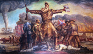 Kansas state capitol shows John Brown at the center of the “Bleeding ...