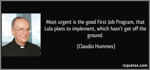 good First Job Program that Lula plans to implement which hasn 39 t ...