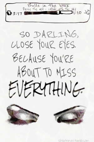 black and white, bulls, girl, lyrics, pierce the veil, ptv