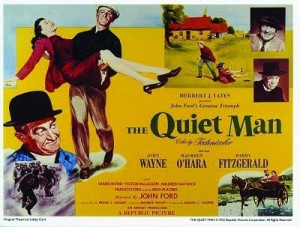 the quiet man. Here's a stick to beat the lovely lady.