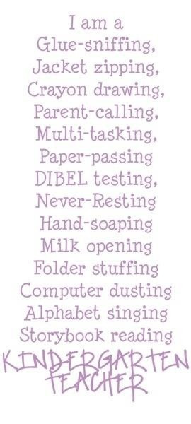 Kindergarten teacher :)))