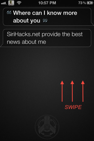 SwipeSiri Lets You Disable Siri With A Swipe [Siri Tweak]