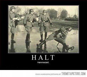 funny soldiers playing toy planes