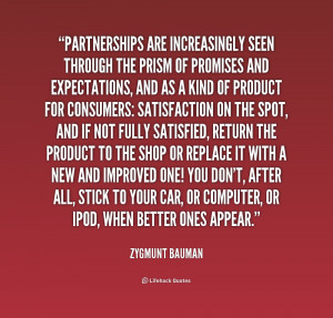 Partnerships are increasingly seen through the prism of promises and ...